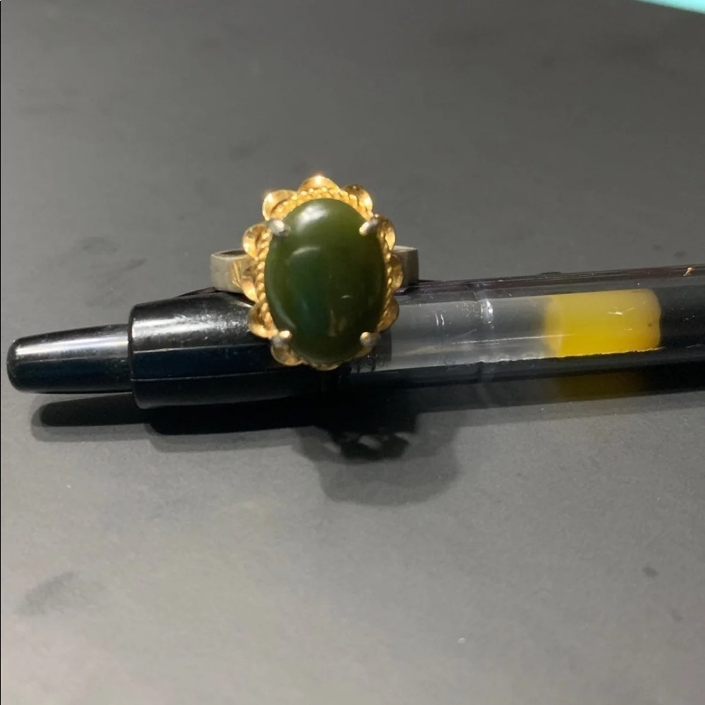 #2 Dark Green Jade Ring